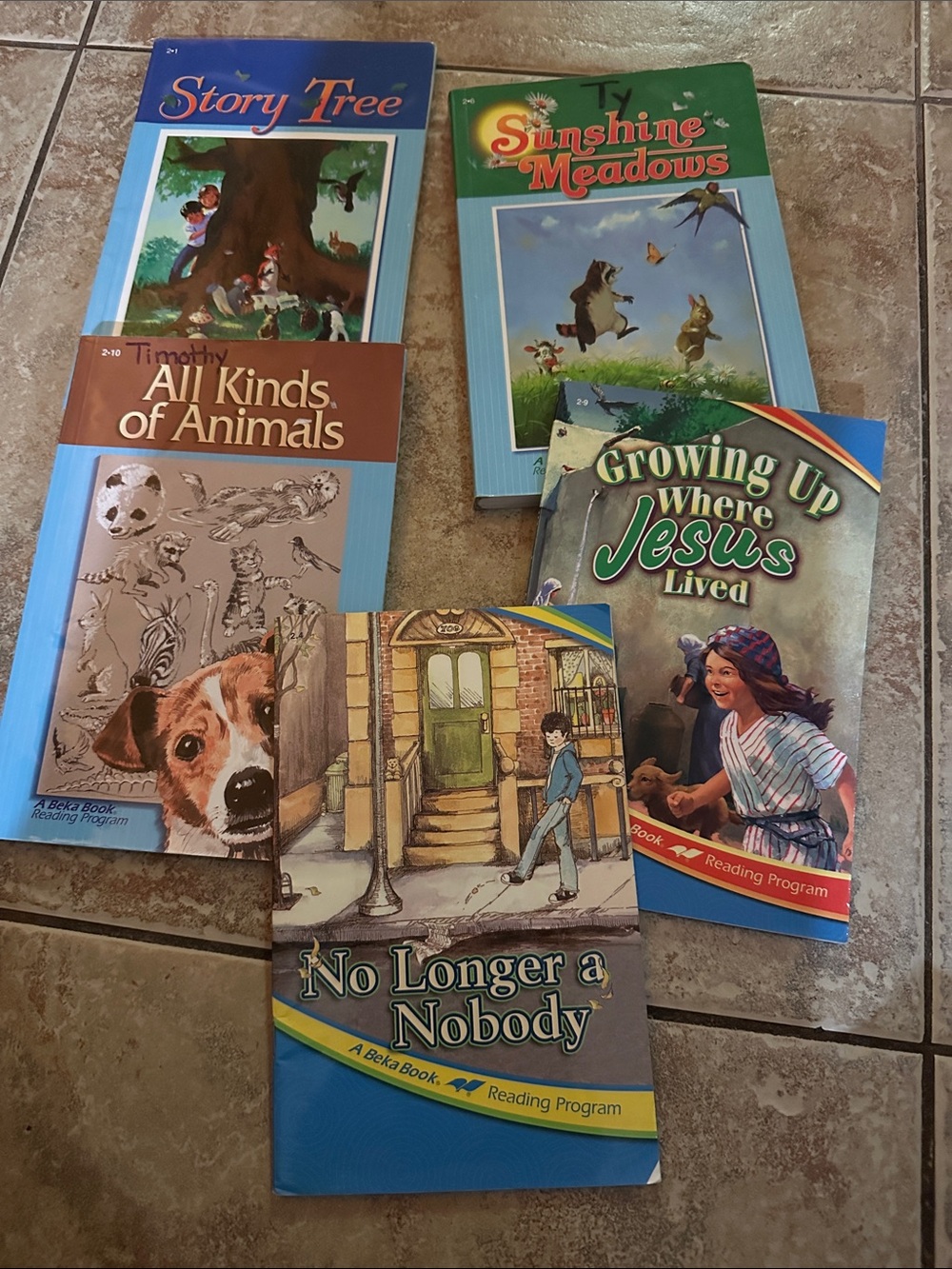 A Beka Grade 2 Reading Books Lot 5 Homeschool Readers Story Tree Animals Jesus